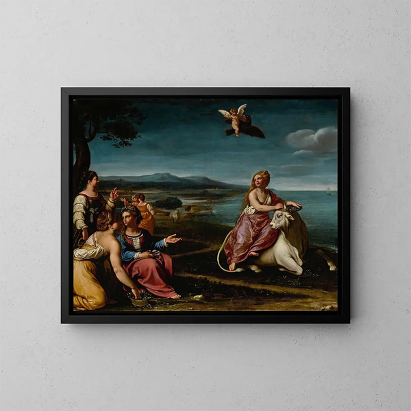 Le Viol d'Europe - Antiveduto Gramatica — gerahmtes Bild an der Wand