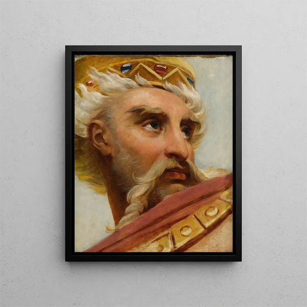 Kopf Karls des Großen - Antoine-Jean Gros — gerahmtes Bild an der Wand