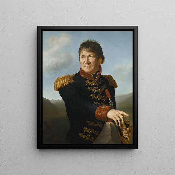 Portrait des Barons Ségoing de Laborde - Antoine-Jean Gros — gerahmtes Bild an der Wand