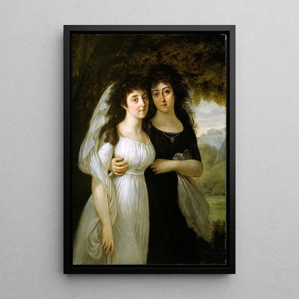 Reproduktion des Gemäldes Portrait der Schwestern Maistre - Antoine-Jean Gros