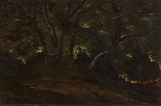AntoineLouis Barye - Intrieur de la fort de Fontainebleau.webp