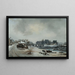 Vue de l'île Louviers, effet de neige - Antoine Perrot — gerahmtes Bild an der Wand