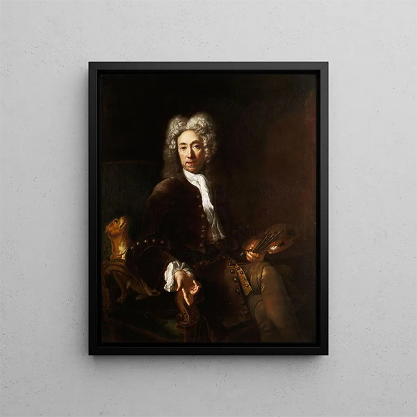 Portrait of Jean Baptiste Gayot Dubuisson - Antoine Pesne — gerahmtes Bild an der Wand
