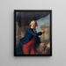 Jean-Henri Masers chevalier de Latude 1725-1805 montrant la Bastille - Antoine Vestier — gerahmtes Bild an der Wand