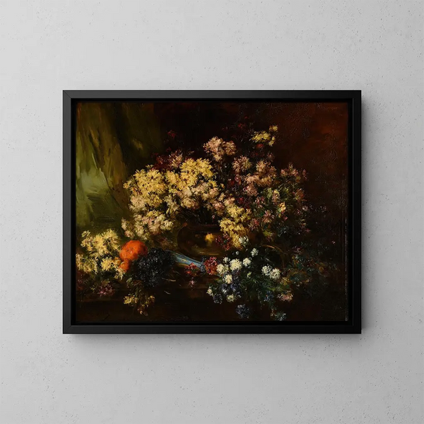 Chrysanthemen - Antoine Vollon — gerahmtes Bild an der Wand