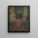 Portrait des Pangeran Ario Soejono, Ministers ohne Geschäftsbereich des Kriegskabinetts in London - Anton Abraham van Anrooy — gerahmtes Bild an der Wand