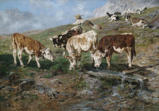 Anton Braith - Jungvieh am Klausenpa.webp