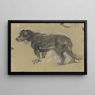 Anton Burger - Dachshund to the left.webp