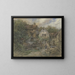 Ferme - Anton Burger — gerahmtes Bild an der Wand