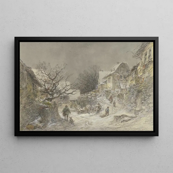 Anton Burger - Winteransicht von Falkenstein.webp