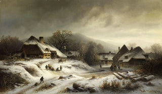 Anton Doll - Verschneite Dorflandschaft.webp