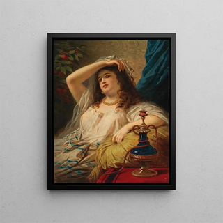 Anton Ebert - An Odalisque With A Water Pipe.webp