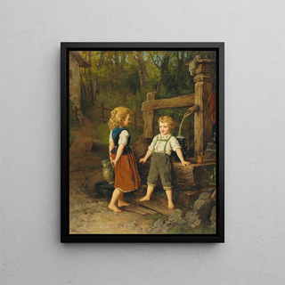 Anton Ebert - Children at the Well.webp