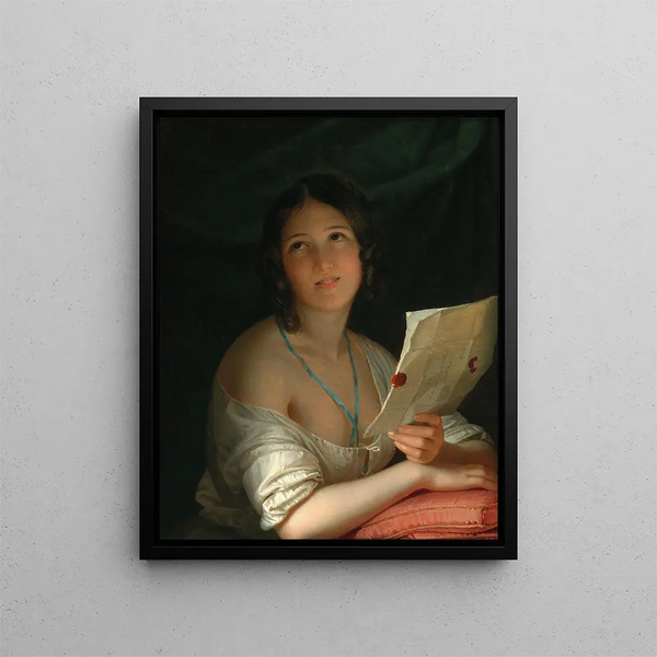Die Briefe - Anton Einsle — gerahmtes Bild an der Wand
