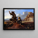 Landschaft mit Figuren - Anton Goubau — gerahmtes Bild an der Wand