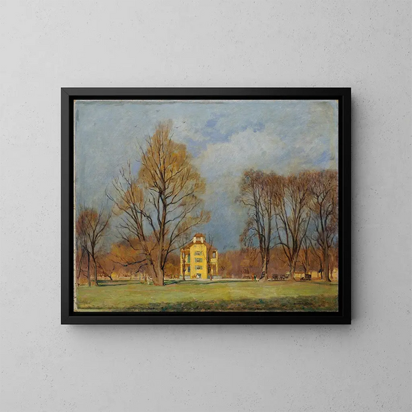 Pavillon der Wollust im Prater - Anton Hans Karlinsky — gerahmtes Bild an der Wand