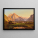 Alpenlandschaft - Anton Hansch — gerahmtes Bild an der Wand