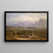 Ansicht auf Salzburg - Anton Hansch — gerahmtes Bild an der Wand