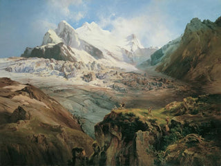Der Stubaier Ferner in Tirol - Anton Hansch — Ansicht des Kunstwerks
