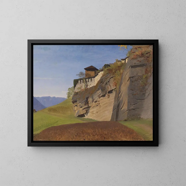Richter an den Mönchsberg in Salzburg - Anton Hlaváček — gerahmtes Bild an der Wand