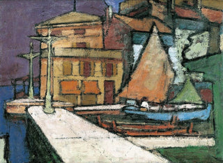 Anton Kerschbaumer - Am Hafen von Malcesine.webp