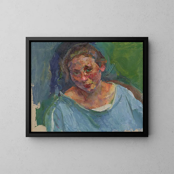 Portrait von Hilde Sthler-Herzmansky - Anton Kolig — gerahmtes Bild an der Wand