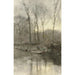 Reproduktion des Gemäldes Lisière de forêt au bord de l'eau - Anton Mauve
