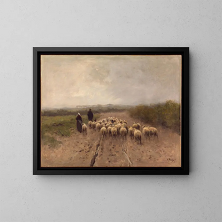 Aller au pâturage - Anton Mauve — gerahmtes Bild an der Wand