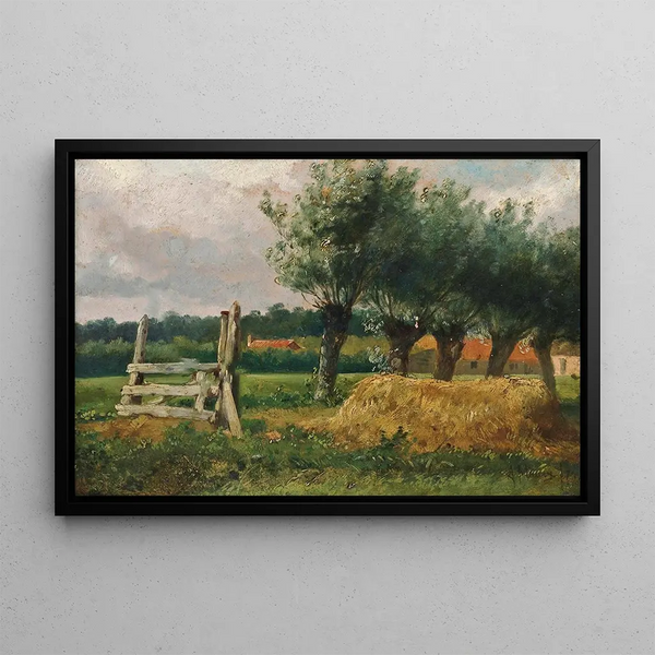 Landschaft mit Weiden - Anton Mauve — gerahmtes Bild an der Wand