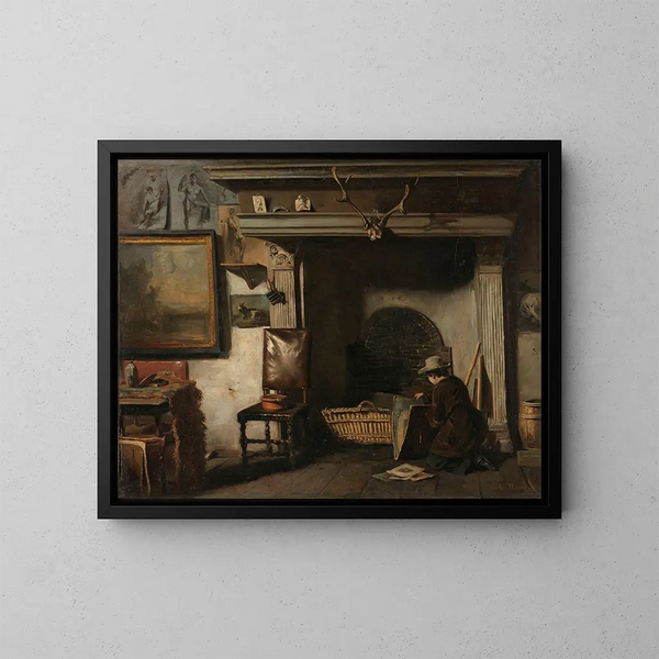 L'Atelier du peintre de Haarlem Pieter Frederik van Os - Anton Mauve — gerahmtes Bild an der Wand