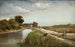 Flusslandschaft mit Brücke in Frankreich - Anton Melbye — Ansicht des Kunstwerks