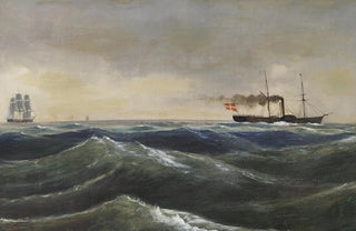 Anton Melbye - Hjuldamperen Christian D VIII.webp