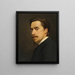 Selbstporträt - Anton Müller — gerahmtes Bild an der Wand