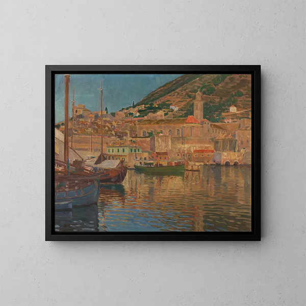 Partie de port à Raguse - Anton Nowak — gerahmtes Bild an der Wand