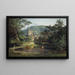 Ansicht des Schlosses Eppstein im Taunus - Anton Radl — gerahmtes Bild an der Wand