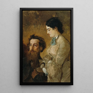 Anton Romako - Der Bildhauer Reinhold Begas mit seiner Frau Margarethe.webp