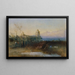 Landschaft mit Schloss - Anton Romako — gerahmtes Bild an der Wand
