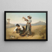 Nach der Ernte - Anton Romako — gerahmtes Bild an der Wand