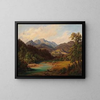 Anton Schiffer - Landschaft Mit Kloster.webp