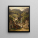 Motiv von Hallstatt - Anton Schiffer — gerahmtes Bild an der Wand
