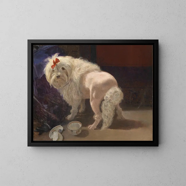La coupe brisée - Anton Schrödl — gerahmtes Bild an der Wand