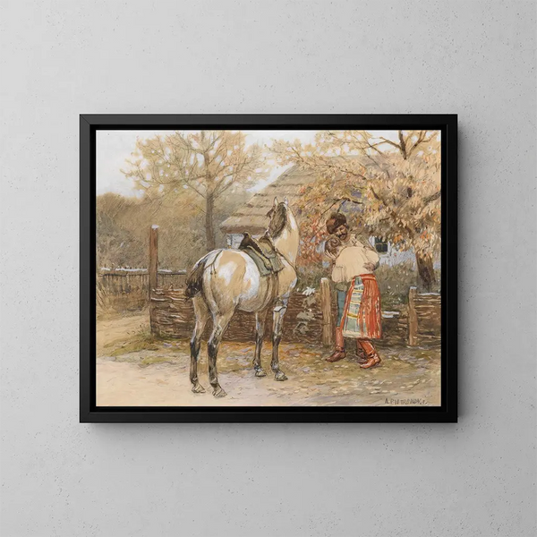 Der Abschied - Antoni Piotrowski — gerahmtes Bild an der Wand