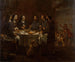 Antoni Viladomat - Gemälde des heiligen Franziskus und der heiligen Klara beim Abendessen im Kloster von Saint-Damien — Ansicht des Kunstwerks