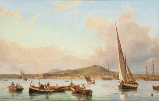 Antonie Sminck Pitloo - Naples Vue de la colline du Vomero depuis la mer.webp