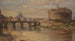 Ansicht des Tibers mit der Burg Sant'Angelo und St. Peter - Antonietta Brandeis — Ansicht des Kunstwerks