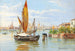Fischerkähne in Venedig - Antonietta Brandeis — Ansicht des Kunstwerks