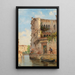 Venedig, Rio San Trovaso - Antonietta Brandeis — gerahmtes Bild an der Wand