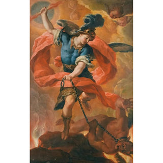 Antonio Acisco Palomino de Castro y Velasco - The Archangel Michael Defeating The Devil.webp