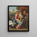 Die Heilige Familie - Antonio Carracci — gerahmtes Bild an der Wand