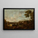 Landschaft mit Figuren - Antonio Diziani — gerahmtes Bild an der Wand
